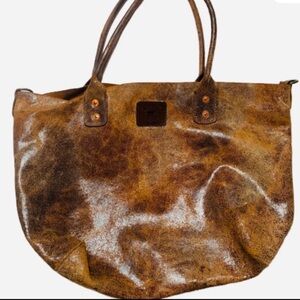 Will Leather Goods distressed oversized tote/purse